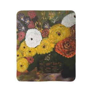 LOK Flowers - Fleece Sherpa Blanket