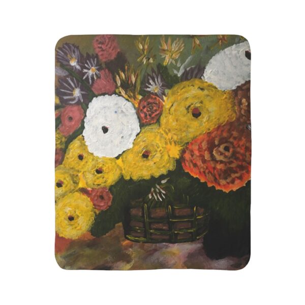 LOK Flowers - Fleece Sherpa Blanket
