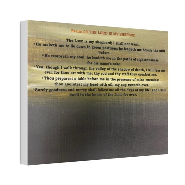 PSALMS 23 - Canvas Stretched, 1.5''