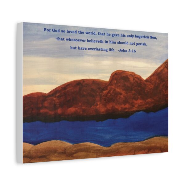 JOHN 3:16 - Matte Canvas, Stretched, 1.25"
